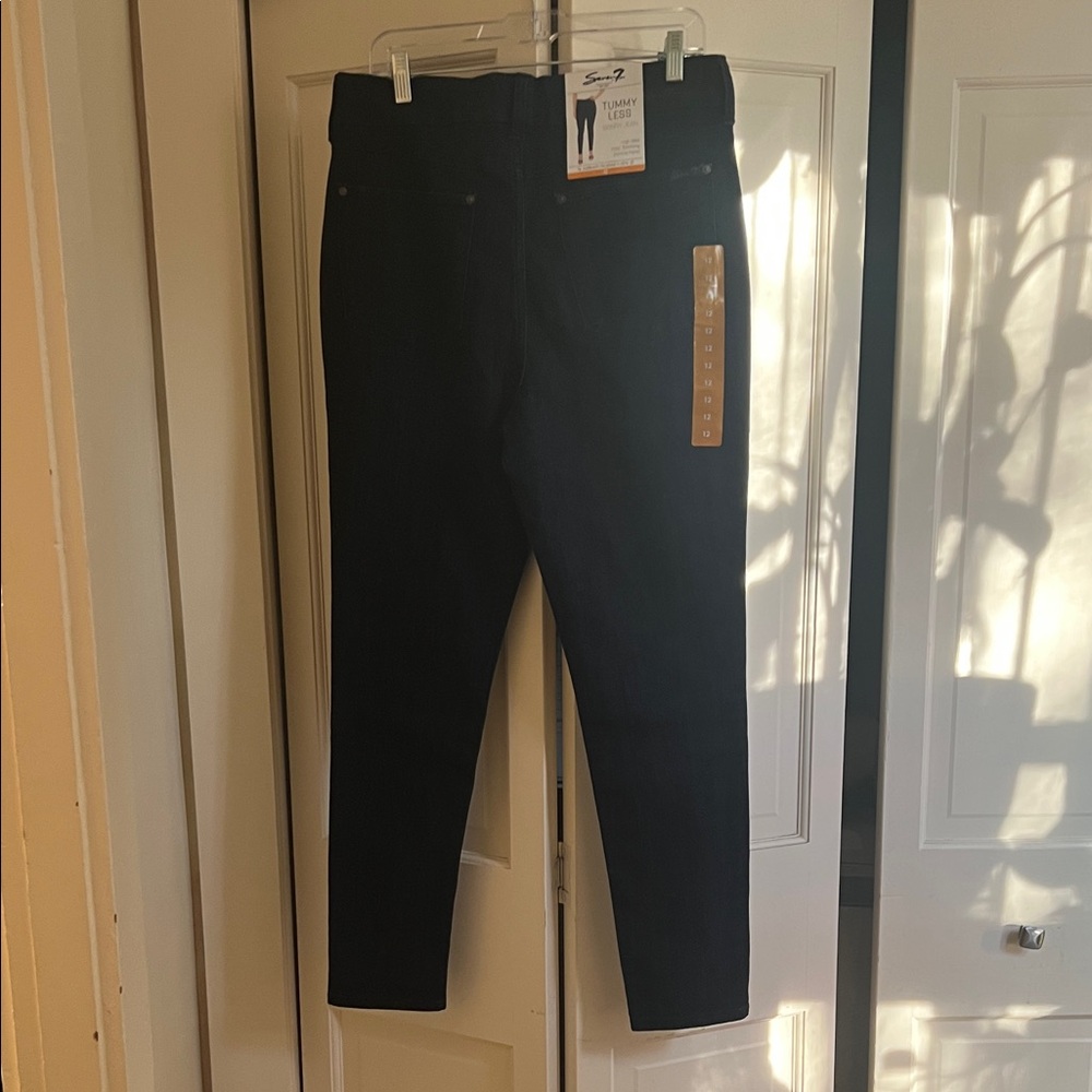 Size 12: Seven7 Midnight Blue Tummy-Less Jeans